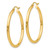 Image of 35mm 14K Yellow Gold Polished 2.5mm Tube Hoop Earrings T934