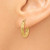 Image of 10mm 14K Yellow Gold Polished 2.75mm Twisted Hoop Earrings TC387 Image of 10mm 14K Yellow Gold Polished 2.75mm Twisted Hoop Earrings TC387