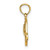 Image of 14K Yellow Gold Polished 2-D Red Enamel Hat Pendant