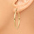 Image of 35mm 14K Yellow Gold Polished 2mm Lightweight Tube Hoop Earrings T913L