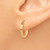 Image of 13mm 14K Yellow Gold Polished 2mm Tube Hoop Earrings T918