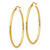 Image of 45mm 14K Yellow Gold Polished 2mm Tube Hoop Earrings T920