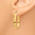 Image of 16mm 14K Yellow Gold Polished 3.5mm Oval Hoop Earrings YE436