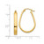 Image of 16mm 14K Yellow Gold Polished 3.5mm Oval Hoop Earrings YE436