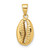 Image of 14K Yellow Gold Polished 3D Crowrie Shell Pendant
