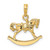 Image of 14K Yellow Gold Polished 3-D Rocking Horse Pendant