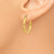 Image of 20mm 14K Yellow Gold Polished 3mm Tube Hoop Earrings T938