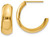 Image of 24mm 14K Yellow Gold Polished 6.5mm J-Hoop Earrings