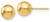 Image of 7mm 14K Yellow Gold Polished 7mm Ball Stud Post Earrings 277136