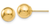 Image of 7mm 14K Yellow Gold Polished 7mm Ball Stud Post Earrings 277136