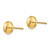 Image of 8mm 14K Yellow Gold Polished 8mm Button Stud Post Earrings