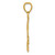 Image of 14K Yellow Gold Polished Anchor w/ Rope Pendant K5395