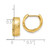 Image of 12mm 14K Yellow Gold Polished and Satin Hinged Hoop Earrings