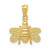 Image of 14K Yellow Gold Polished Bee Pendant