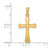 Image of 14K Yellow Gold Polished Beveled Cross w/ Round Tips Pendant K8523