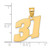 Image of 14K Yellow Gold Polished Block Number 31 Pendant Image of 14K Yellow Gold Polished Block Number 31 Pendant