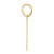 Image of 14K Yellow Gold Polished Block Number 51 Pendant Image of 14K Yellow Gold Polished Block Number 51 Pendant