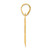 Image of 14K Yellow Gold Polished Block Number 72 Pendant