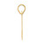 Image of 14K Yellow Gold Polished Block Number 80 Pendant Image of 14K Yellow Gold Polished Block Number 80 Pendant