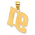 Image of 14K Yellow Gold Polished Block Number 91 Pendant