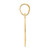 Image of 14K Yellow Gold Polished Block Number 92 Pendant