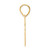 Image of 14K Yellow Gold Polished Block Number 95 Pendant