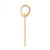 Image of 14K Yellow Gold Polished Block Number 97 Pendant Image of 14K Yellow Gold Polished Block Number 97 Pendant