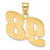Image of 14K Yellow Gold Polished Block Number 98 Pendant