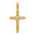 Image of 14K Yellow Gold Polished Braided Cross Pendant