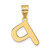 Image of 14K Yellow Gold Polished Bubble Letter P Initial Pendant