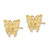 Image of 12mm 14K Yellow Gold Polished Butterfly Post Earrings TF1568