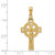 Image of 14K Yellow Gold Polished Celtic Crucifix Pendant Image of 14K Yellow Gold Polished Celtic Crucifix Pendant