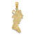 Image of 14K Yellow Gold Polished Christmas Stocking Pendant