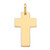 Image of 14K Yellow Gold Polished Cross Charm D3137
