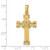 Image of 14K Yellow Gold Polished Cross Charm K9714