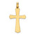 Image of 14K Yellow Gold Polished Cross Charm XR583