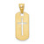 Image of 14K Yellow Gold Polished Cross Cut-Out Pendant