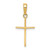 Image of 14K Yellow Gold Polished Cross Pendant C3782