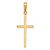 Image of 14K Yellow Gold Polished Cross Pendant C3784