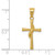 Image of 14K Yellow Gold Polished Cross Pendant C3813
