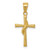 Image of 14K Yellow Gold Polished Cross Pendant C3813
