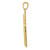 Image of 14K Yellow Gold Polished Cross Pendant D1660