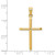 Image of 14K Yellow Gold Polished Cross Pendant D1660