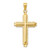 Image of 14K Yellow Gold Polished Cross Pendant D1661