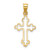 Image of 14k Yellow Gold Polished Cross Pendant D4652