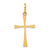 Image of 14K Yellow Gold Polished Cross Pendant K1167