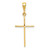 Image of 14K Yellow Gold Polished Cross Pendant K1174