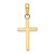 Image of 14K Yellow Gold Polished Cross Pendant K2116