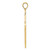 Image of 14K Yellow Gold Polished Cross Pendant K411