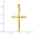 Image of 14K Yellow Gold Polished Cross Pendant K411